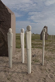 Skulpturer ved mindeparken for Jyllandsslaget